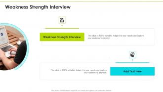 Weakness Strength Interview In Powerpoint And Google Slides Cpb