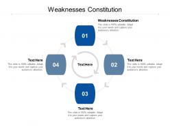 Weaknesses constitution ppt powerpoint presentation professional example file cpb