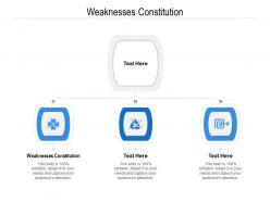 Weaknesses constitution ppt powerpoint presentation styles gallery cpb