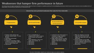 Weaknesses That Hamper Firm Performance How Amazon Generates Revenues Across Globe