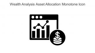 Wealth Analysis Asset Allocation Monotone Icon In Powerpoint Pptx Png And Editable Eps Format