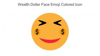 Wealth Dollar Face Emoji Colored Icon In Powerpoint Pptx Png And Editable Eps Format