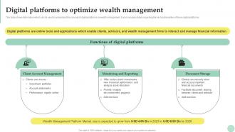 Wealth Management Digital Platforms To Optimize Wealth Management Fin SS