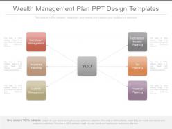 Wealth management plan ppt design templates