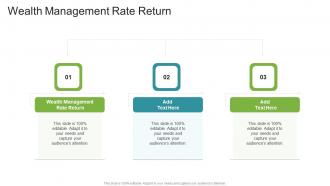 Wealth Management Rate Return In Powerpoint And Google Slides Cpb