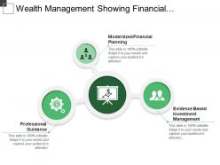 Wealth management showing financial planning professional guidance