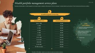 Wealth Portfolio Management Service Plans