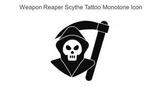 Weapon Reaper Scythe Tattoo Monotone Icon In Powerpoint Pptx Png And Editable Eps Format