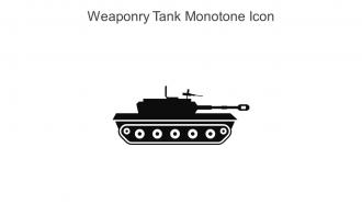Weaponry Tank Monotone Icon In Powerpoint Pptx Png And Editable Eps Format