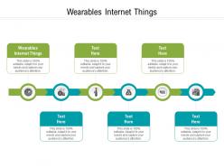 Wearables internet things ppt powerpoint presentation file clipart cpb