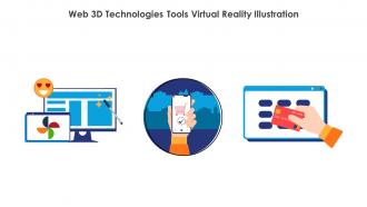 Web 3D Technologies Tools Virtual Reality Illustration