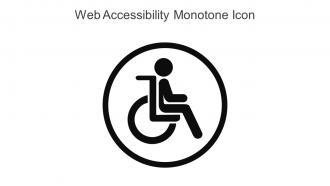 Web Accessibility Monotone Icon In Powerpoint Pptx Png And Editable Eps Format