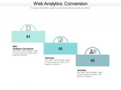 Web analytics conversion ppt powerpoint presentation visual aids files cpb