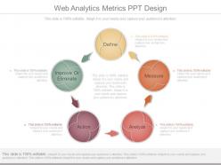 Web analytics metrics ppt design