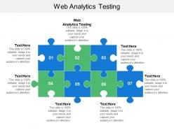 Web analytics testing ppt powerpoint presentation gallery background image cpb