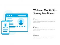 Web And Mobile Site Survey Result Icon