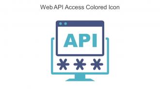 Web API Access Colored Icon In Powerpoint Pptx Png And Editable Eps Format