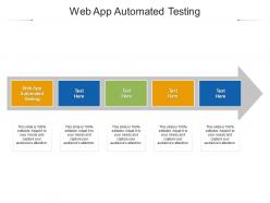 Web app automated testing ppt powerpoint presentation outline show cpb