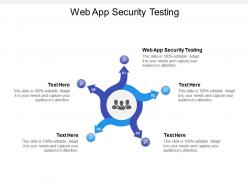 Web app security testing ppt powerpoint presentation designs cpb