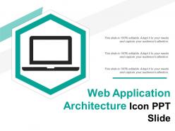 Web Application Architecture Icon Ppt Slide