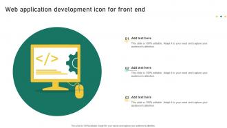 Web Application Development Icon For Front End