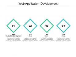 Web application development ppt powerpoint presentation summary templates cpb