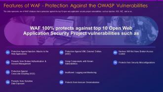 Web application firewall features waf protection against owasp vulnerabilities