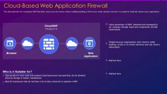 Web application firewall waf it cloud based web application firewall