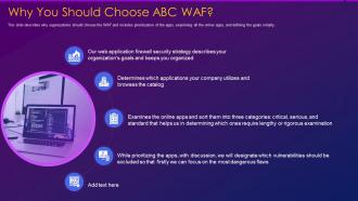 Web application firewall waf it why you should choose abc waf