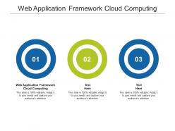 Web application framework cloud computing ppt powerpoint presentation file deck cpb