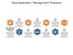 Web application management practices ppt powerpoint presentation model ideas cpb