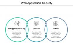 Web application security ppt powerpoint presentation styles deck cpb