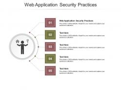 Web application security practices ppt powerpoint presentation gallery show cpb
