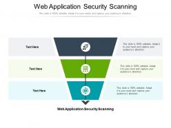 Web application security scanning ppt powerpoint presentation summary model cpb