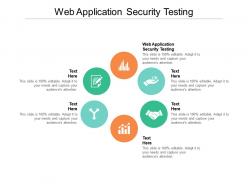 Web application security testing ppt powerpoint presentation styles brochure cpb