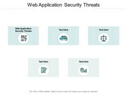 Web application security threats ppt powerpoint presentation pictures brochure cpb