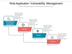 Web application vulnerability management ppt powerpoint presentation slides layouts cpb