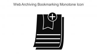 Web Archiving Bookmarking Monotone Icon In Powerpoint Pptx Png And Editable Eps Format