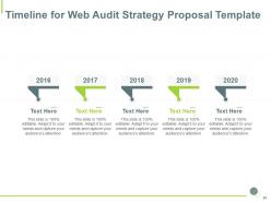 Web audit strategy proposal template powerpoint presentation slides