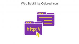Web Backlinks Colored Icon In Powerpoint Pptx Png And Editable Eps Format