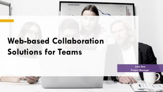 Web Based Collaboration Solutions For Teams PPT Sample ST AI
