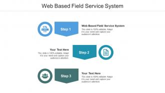 Web based field service system ppt powerpoint presentation portfolio backgrounds cpb