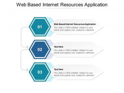 Web based internet resources application ppt powerpoint presentation clipart cpb