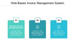 Web based invoice management system ppt powerpoint presentation layouts ideas cpb