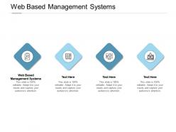 Web based management systems ppt powerpoint presentation show tips cpb