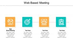 Web based meeting ppt powerpoint presentation gallery visual aids cpb