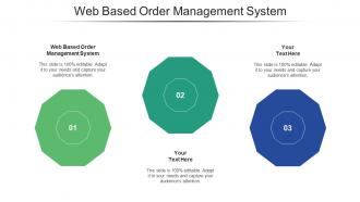 Web based order management system ppt powerpoint presentation show shapes cpb