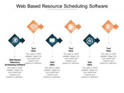 Web based resource scheduling software ppt infographics slides cpb