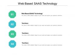 Web based saas technology ppt powerpoint presentation pictures cpb