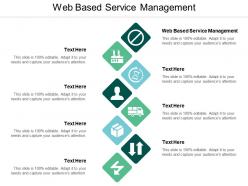 Web based service management ppt powerpoint presentation visual aids diagrams cpb